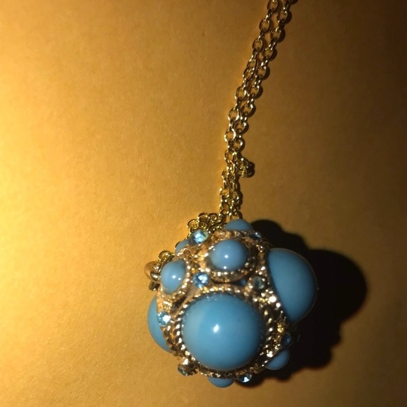 Bauble Ball~ Avant Garde Modern Abstract Bubble Orb Sphere Conglomerate Necklace - Picture 4 of 10